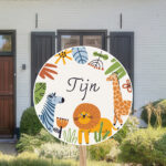 Geboortebord | Jungledieren - Afbeelding 2