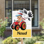 Geboortebord | Jongen op traktor met ooievaar - Afbeelding 7
