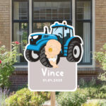 Geboortebord | Jongen met tractor - Afbeelding 5