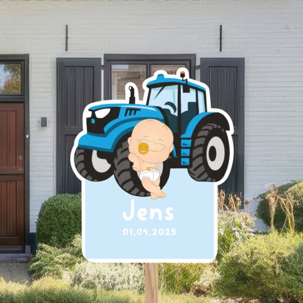 Geboortebord | Jongen met tractor - Afbeelding 3