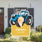 Geboortebord | Jongen met tractor - Afbeelding 4