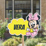 Geboortebord | Baby Minnie Mouse op wolk - Afbeelding 7