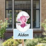 Geboortebord | Varken Knorretje komt uit ei - Afbeelding 6