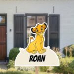 Geboortebord | Baby Simba van de Lion King - Afbeelding 2