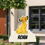 Geboortebord | Baby Simba van de Lion King - Afbeelding 4
