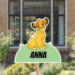Geboortebord | Baby Simba van de Lion King - Afbeelding 6