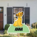Geboortebord | Baby Simba van de Lion King - Afbeelding 5