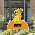 Geboortebord | Baby Simba van de Lion King - Afbeelding 9