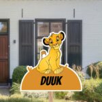 Geboortebord | Baby Simba van de Lion King - Afbeelding 8