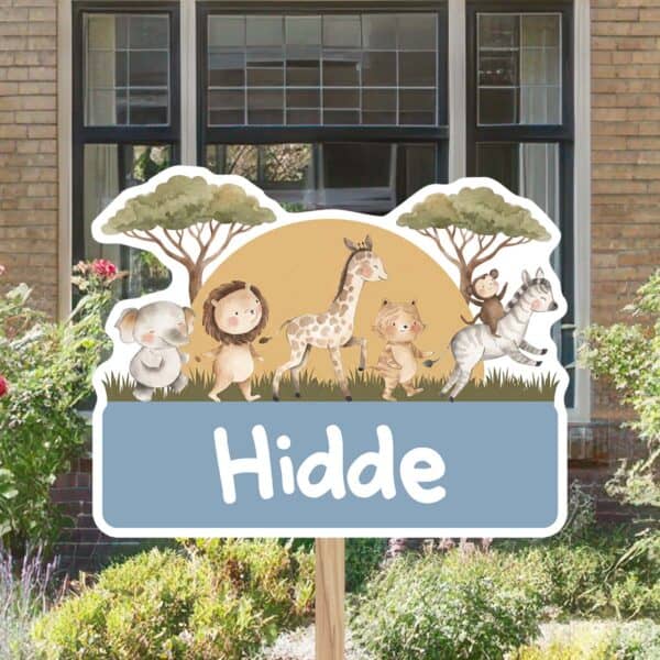 Geboortebord | Vrolijke jungledieren - Afbeelding 5