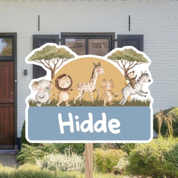 Geboortebord | Vrolijke jungledieren - Afbeelding 2