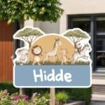 Geboortebord | Vrolijke jungledieren - Afbeelding 8