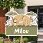 Geboortebord | Vrolijke jungledieren - Afbeelding 9