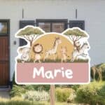 Geboortebord | Vrolijke jungledieren - Afbeelding 4