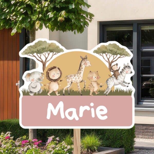 Geboortebord | Vrolijke jungledieren - Afbeelding 10