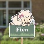 Geboortebord | Schaap op het gras
