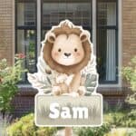 Geboortebord | Safari leeuw - Afbeelding 3