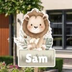 Geboortebord | Safari leeuw - Afbeelding 4