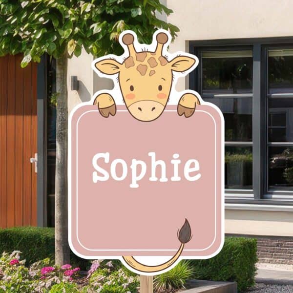 Geboortebord | Giraffe met staart - Afbeelding 10