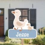 Geboortebord | Eend met baby eend - Afbeelding 2