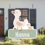 Geboortebord | Eend met baby eend - Afbeelding 3