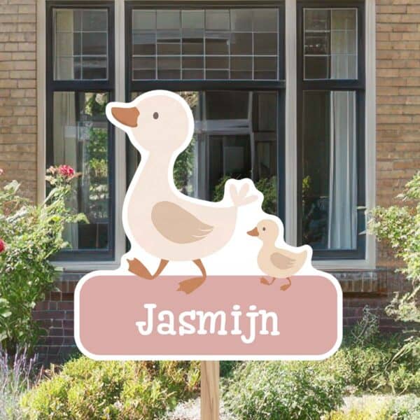 Geboortebord | Eend met baby eend - Afbeelding 7