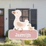 Geboortebord | Eend met baby eend - Afbeelding 4